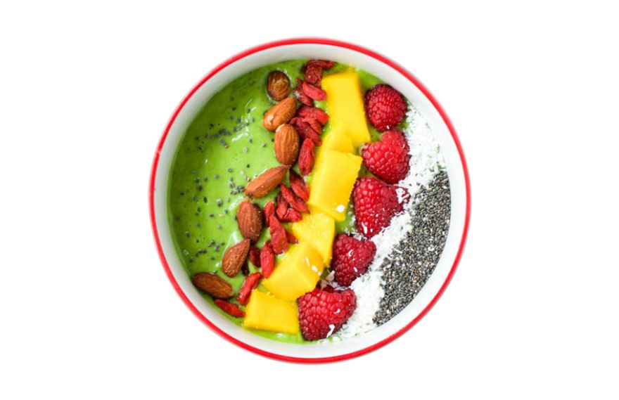 Bol de smoothie verde nutritiv
