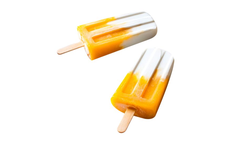 Îngheţată cu cocos şi mango