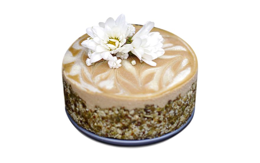 Cheesecake cu tahini și apă de portocale