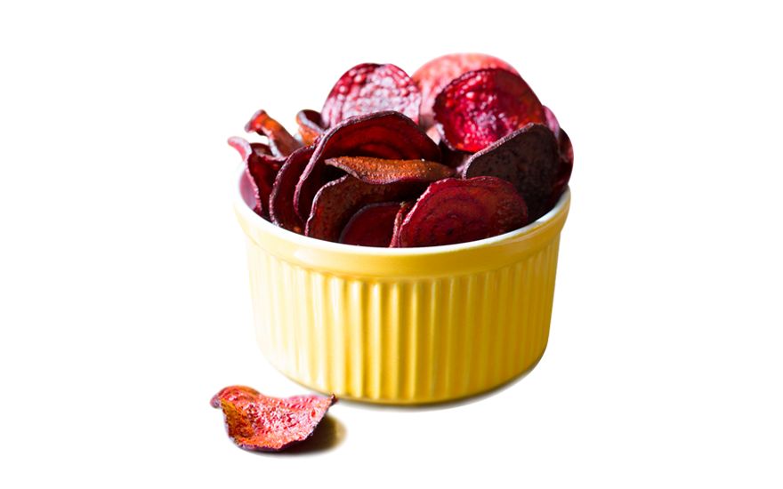 Chips din sfeclă roșie