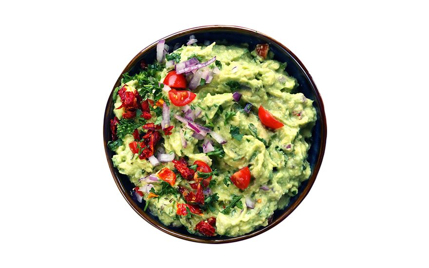 Guacamole cu tahini şi spirulină