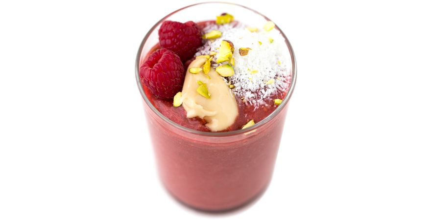 Mousse de zmeură cu sirop de arţar