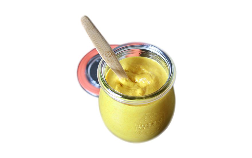 Muștar homemade raw-vegan