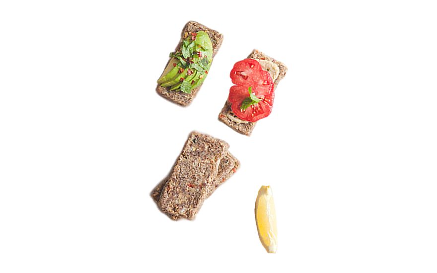 Pâine raw-vegană cu ceapă