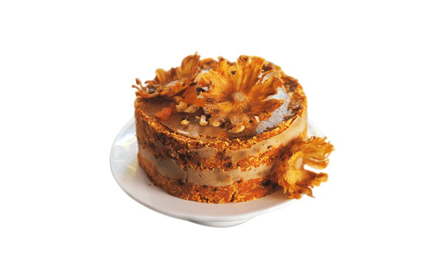 Prăjitură cu morcov raw-vegană