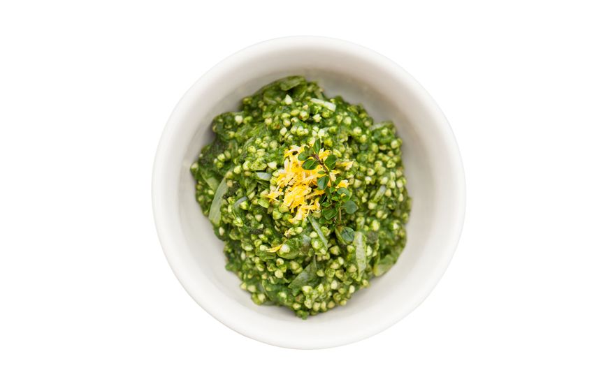 Risotto cu hrișcă și spanac