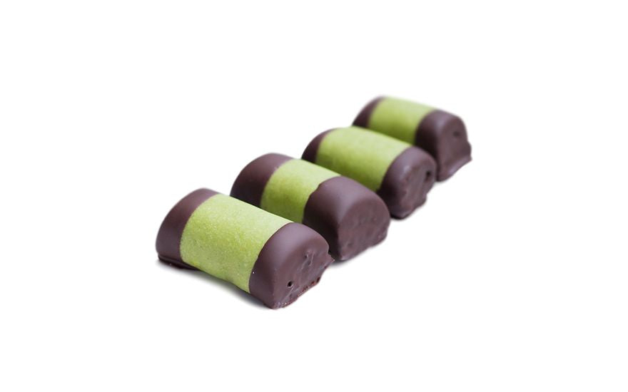 Rulouri dulci cu marțipan și ciocolată