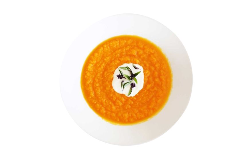 Supă-cremă de morcovi şi cocos