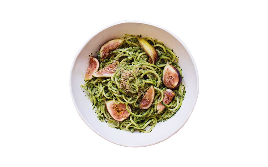 Zucchini cu smochine și parmezan vegetal