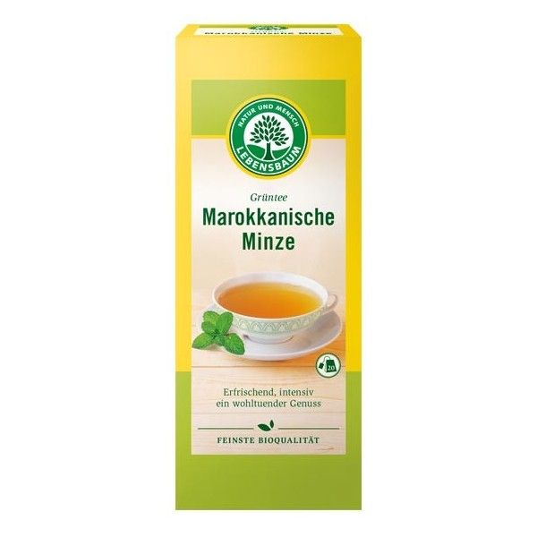 Ceai verde bio cu menta Marocana 40g Lebensbaum