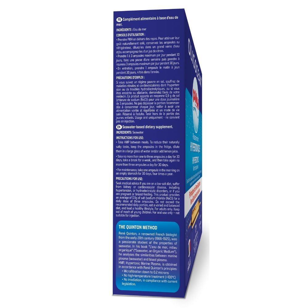 Plasma marina Hipertonica Oligocean Metoda Quinton, 30 fiole x 10ml, 300ml, Laboratoires SuperDiet