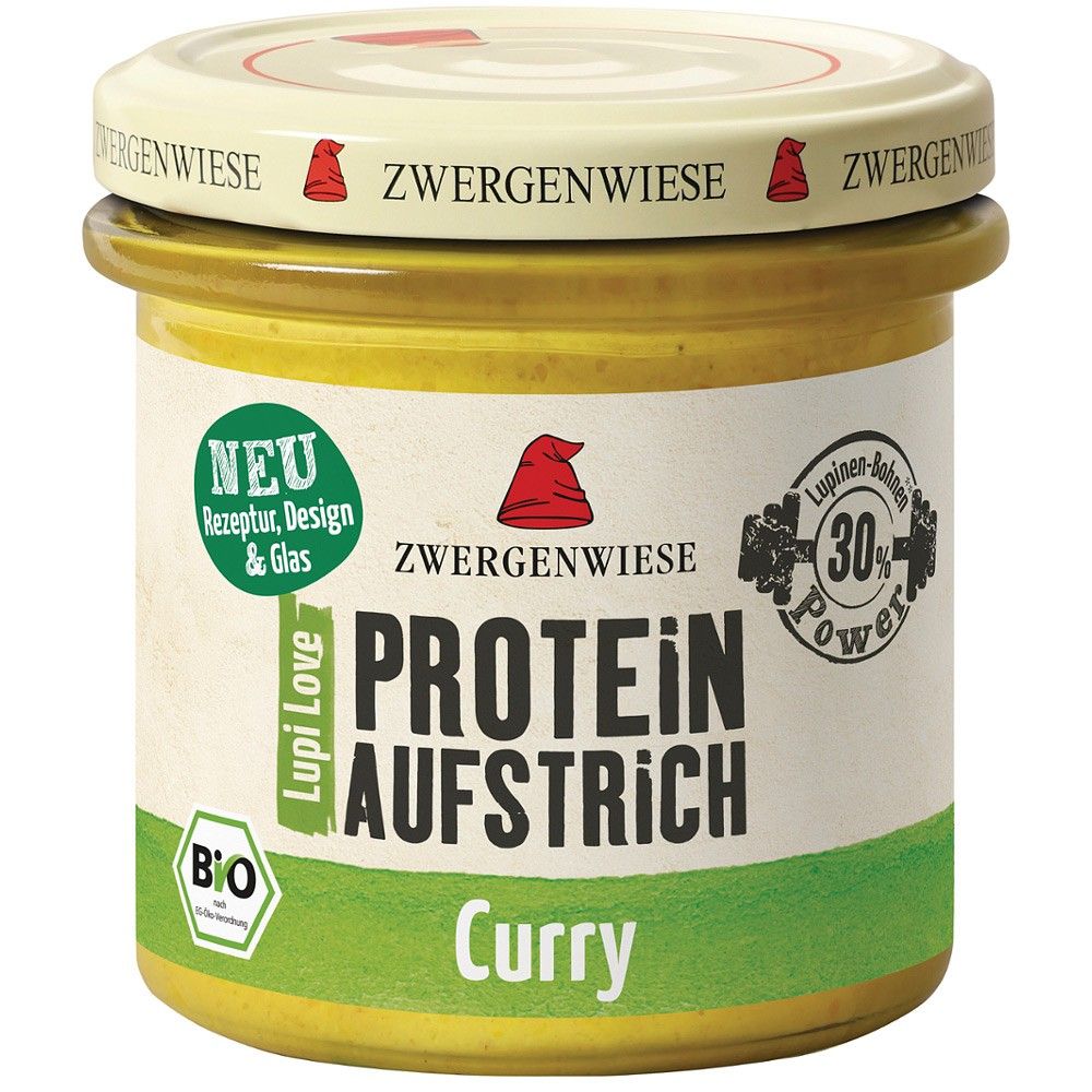 Crema tartinabila proteica bio cu lupin si curry 135g Zwergenwiese