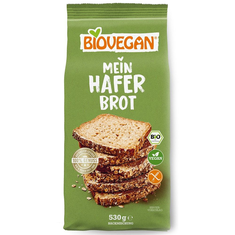 Mix de faina pentru paine de ovaz fara gluten 530g Biovegan