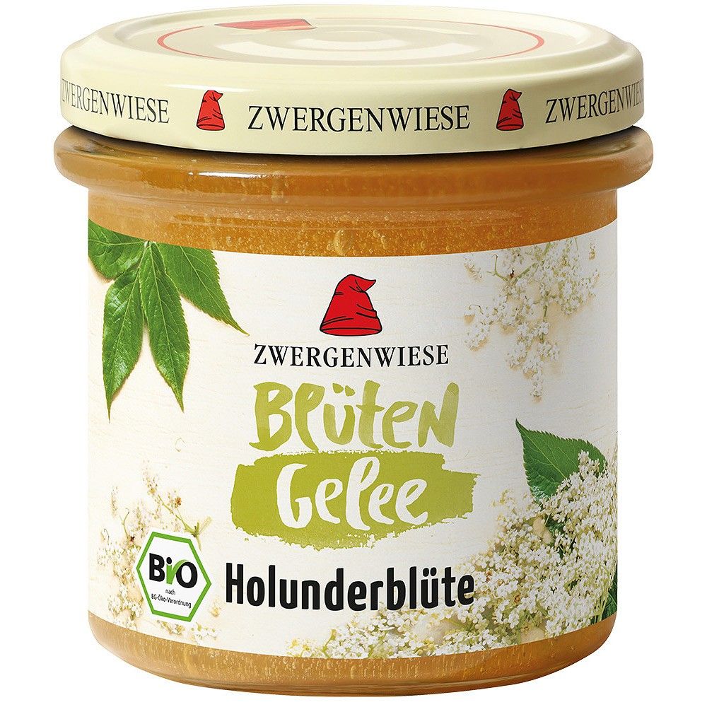 Jeleu bio de flori de soc fara gluten 160g Zwergenwiese