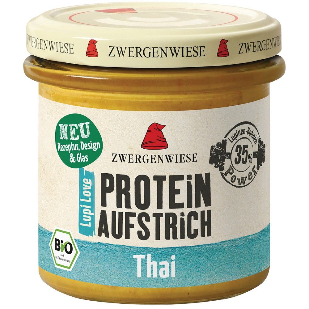 Crema tartinabila proteica Thai bio cu lupin 135g Zwergenwiese