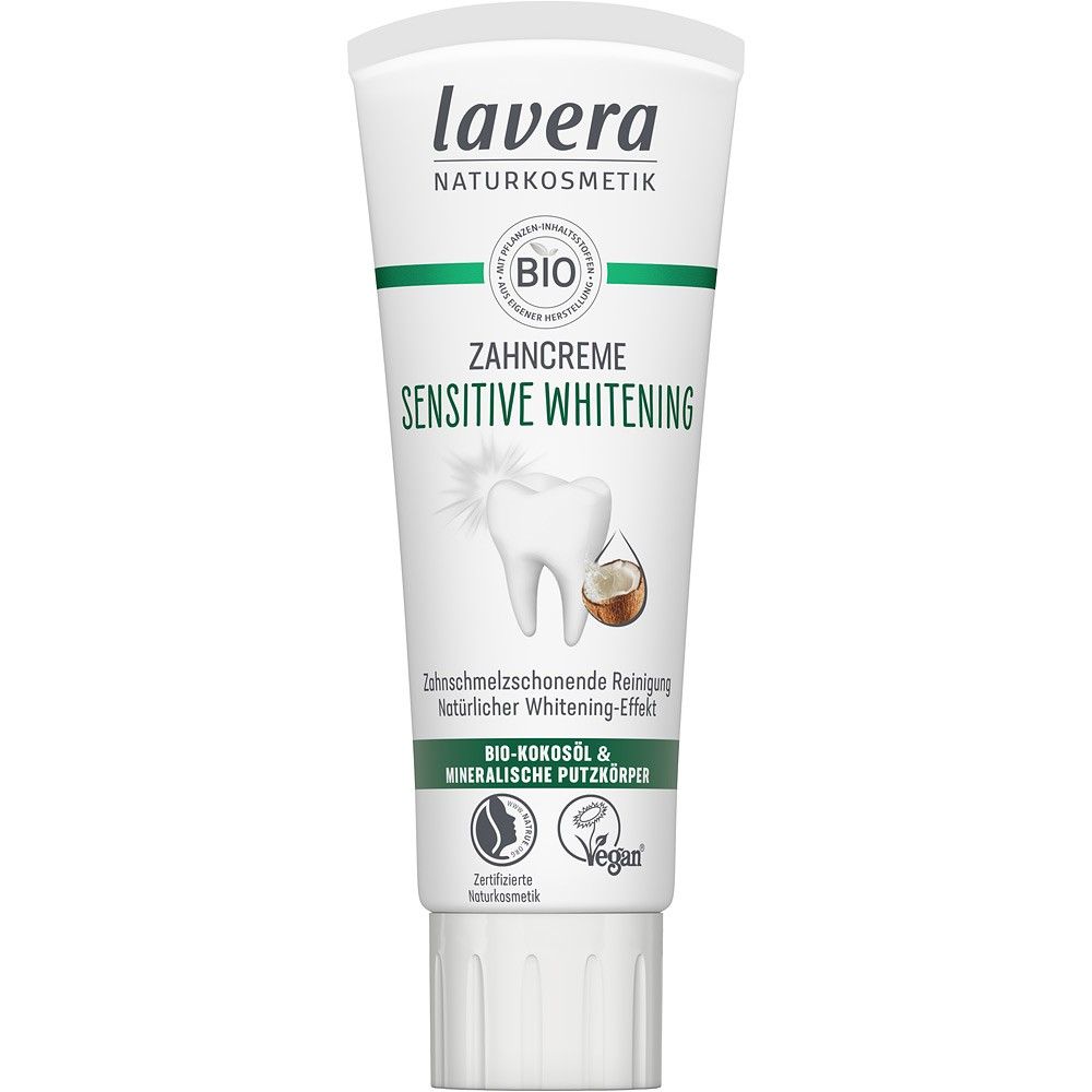 Pasta de dinti pentru albire sensitiv cu ulei de cocos si minerale 75ml Lavera