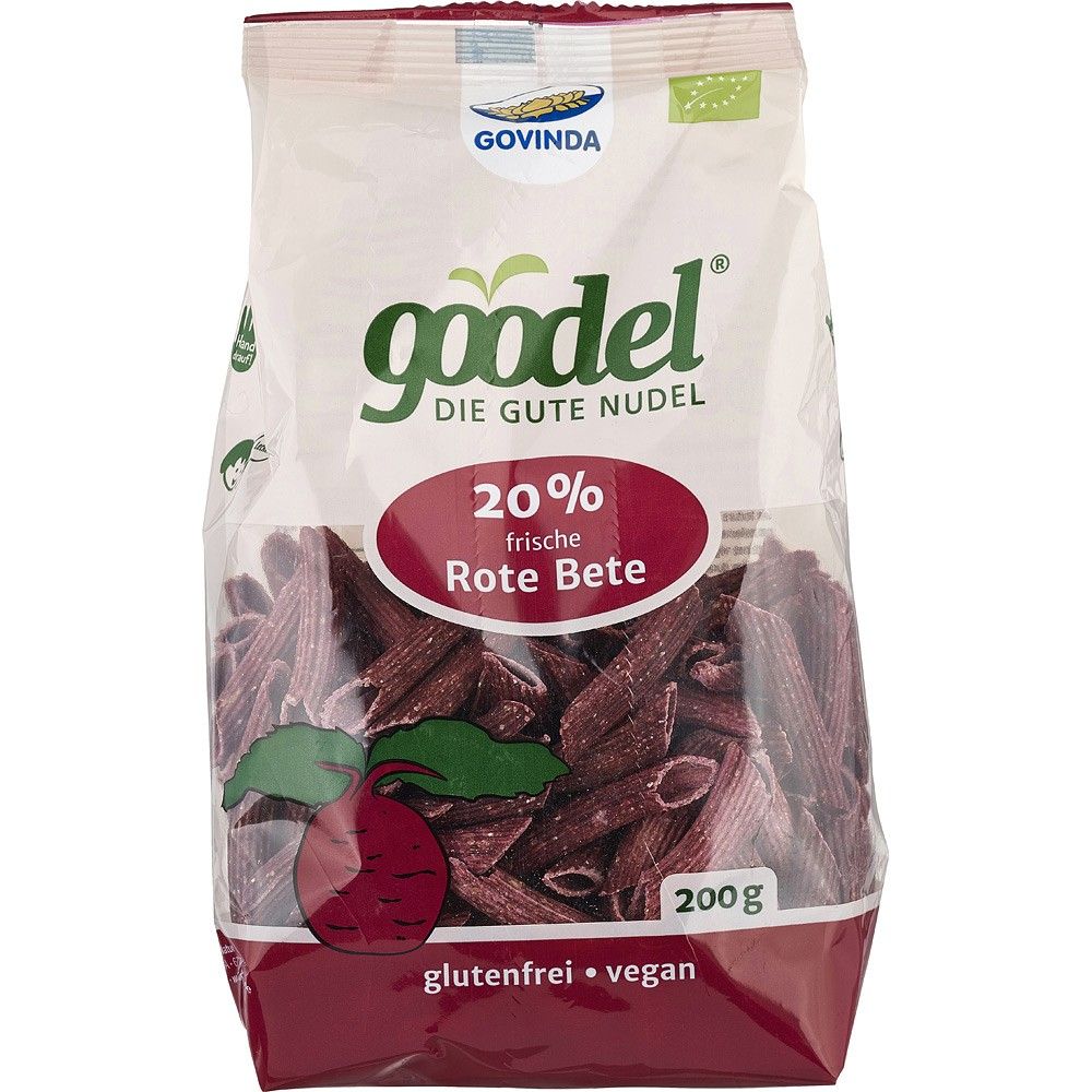 Penne proteice bio din hrisca cu in si sfecla rosie fara gluten