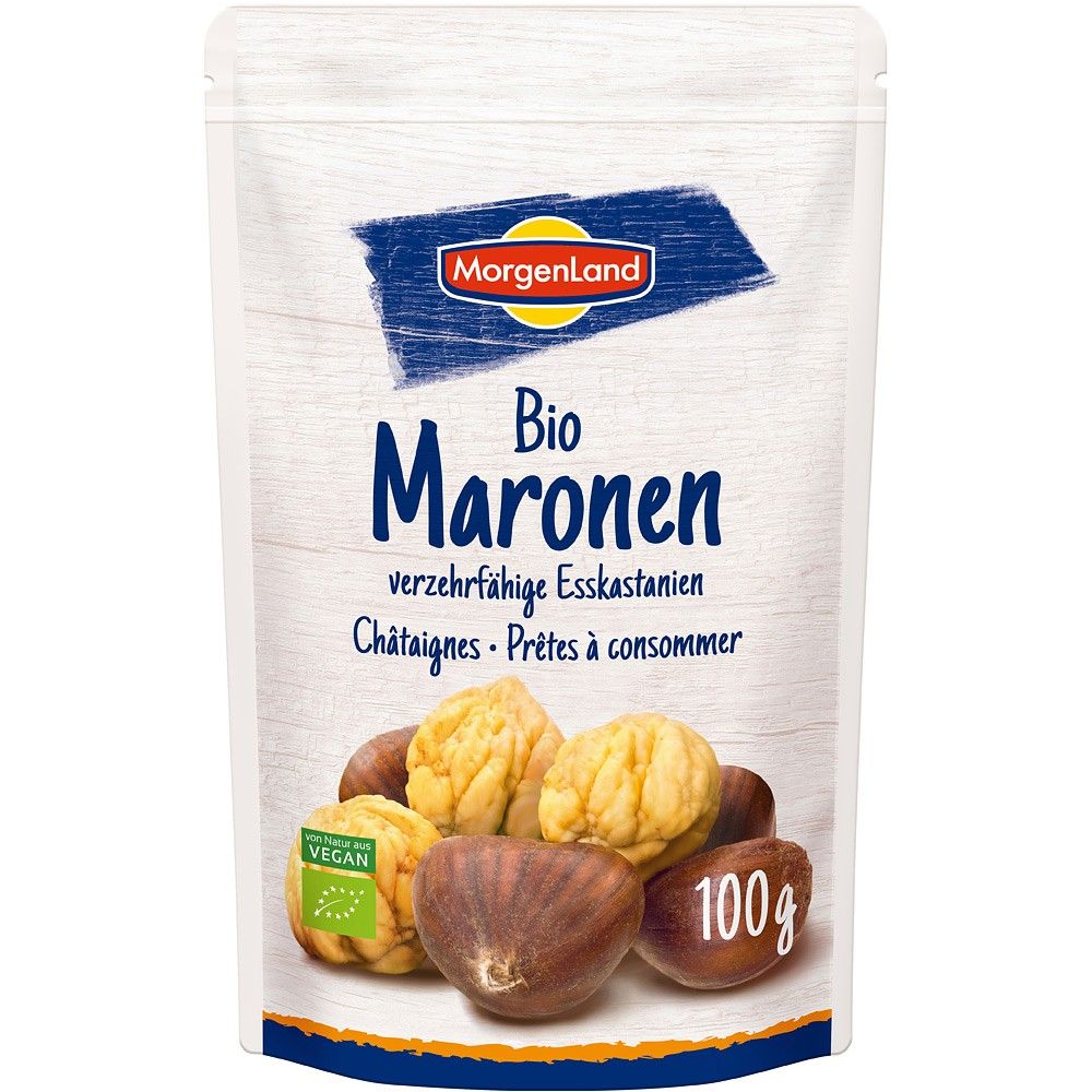 Castane bio coapte 100g MorgenLand