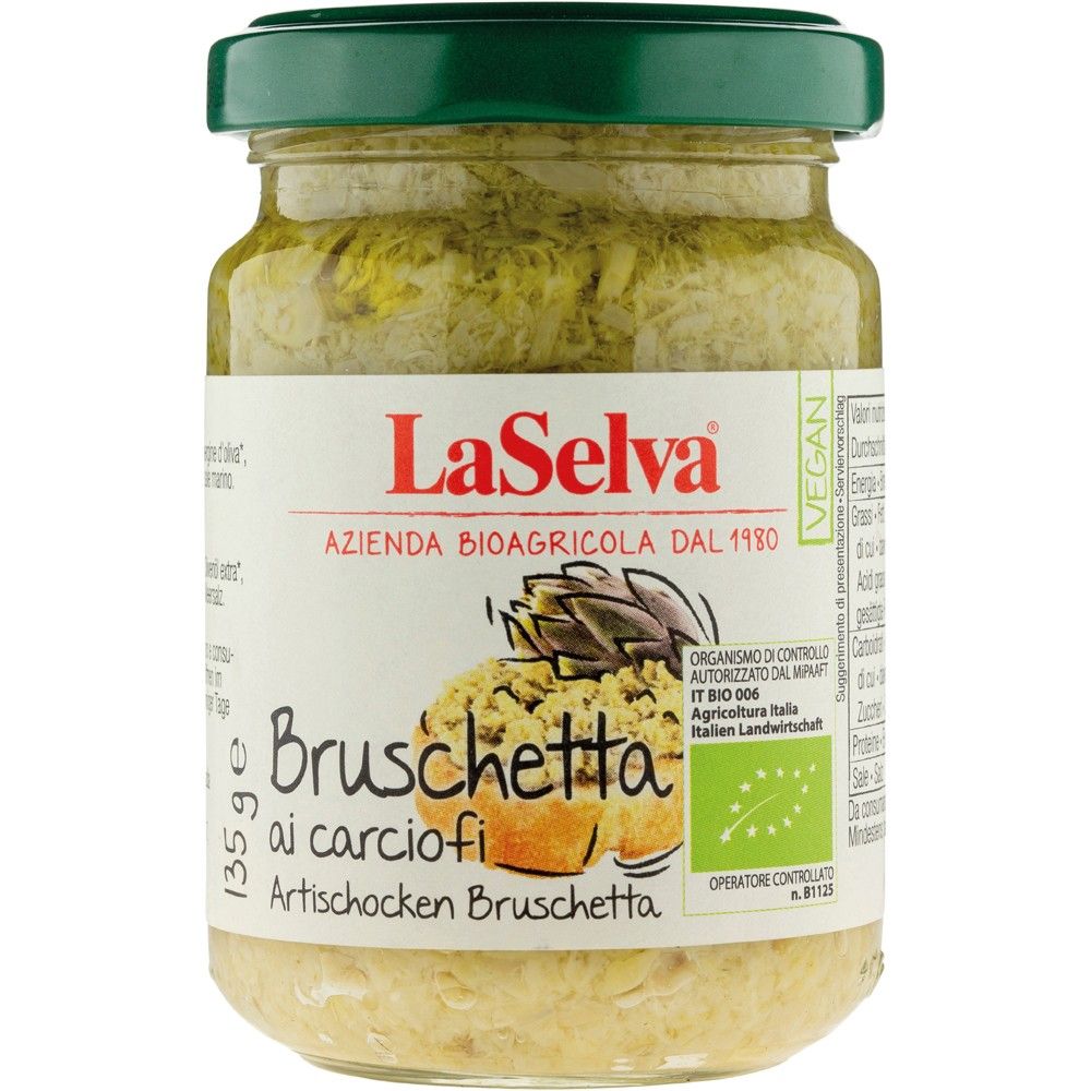 Pasta bio de anghinare pentru bruschete 135g LaSelva