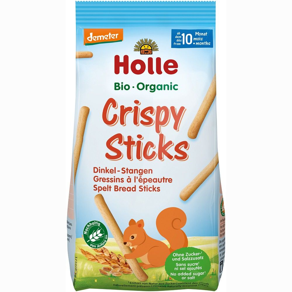 Sticksuri bio din grau spelta pentru copii 10 luni 80g Holle