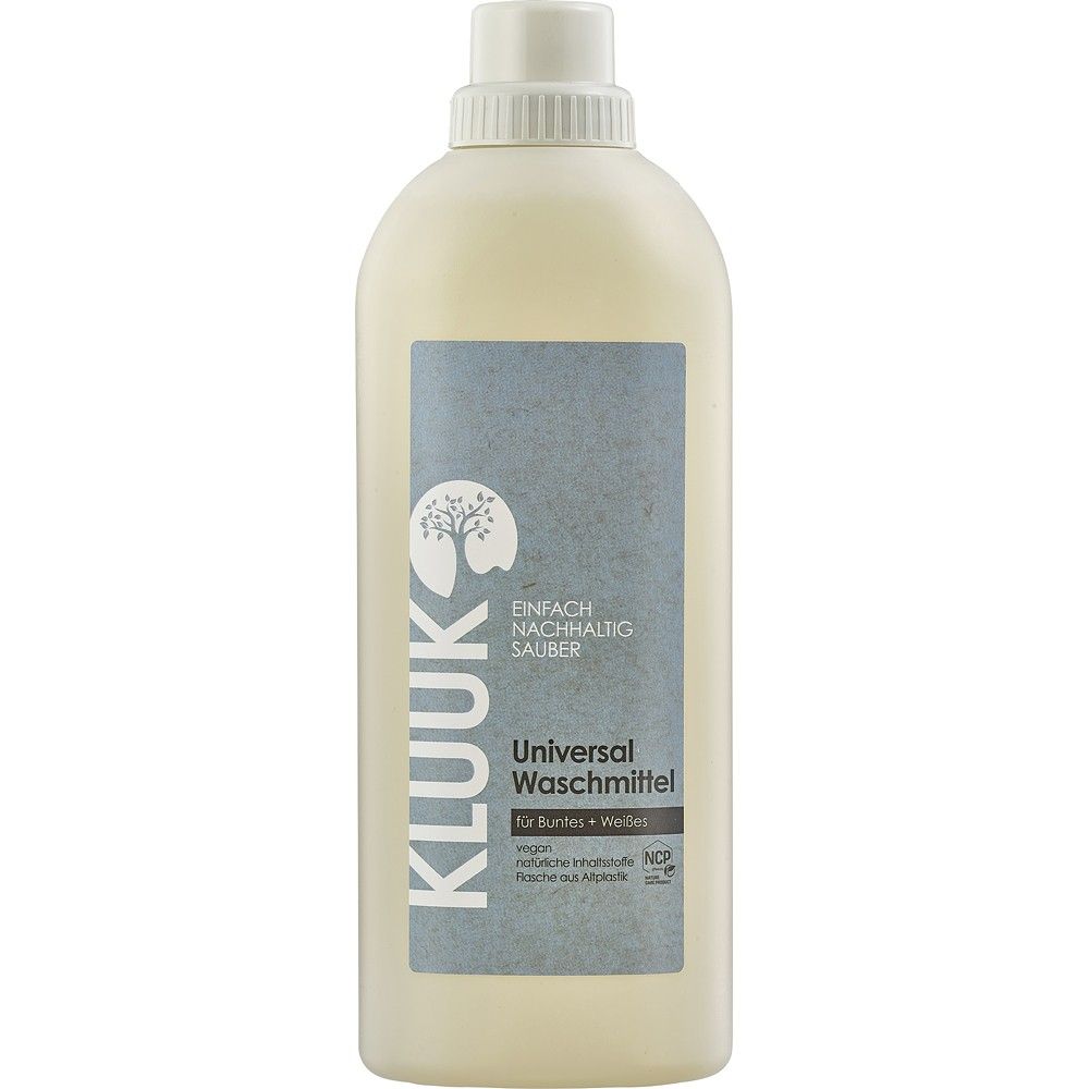 Detergent universal lichid pentru rufe colorate si albe, 1L, Kluuk