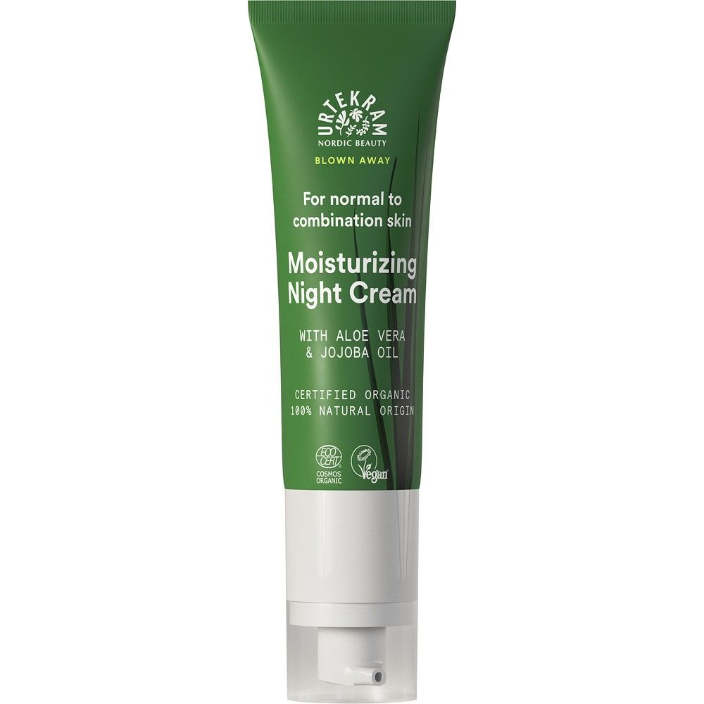 Crema racoritoare de noapte cu aloe vera si ulei de jojoba pentru piele normala pana la mixta 50ml Urtekram