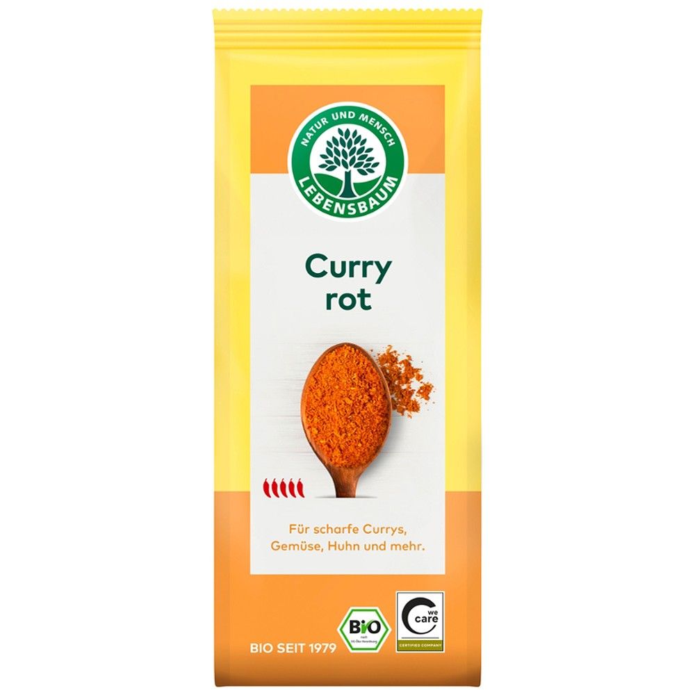 Curry rosu picant bio 50g Lebensbaum