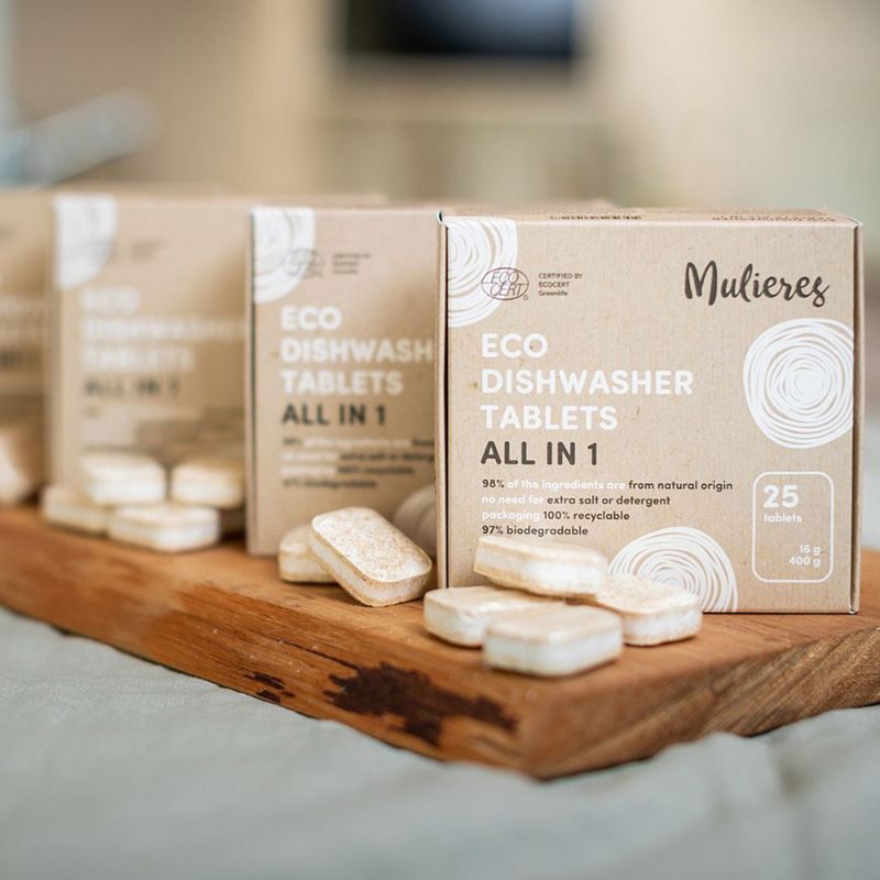 Tablete ecologice pentru masina de spalat vase (25 buc), Mulieres