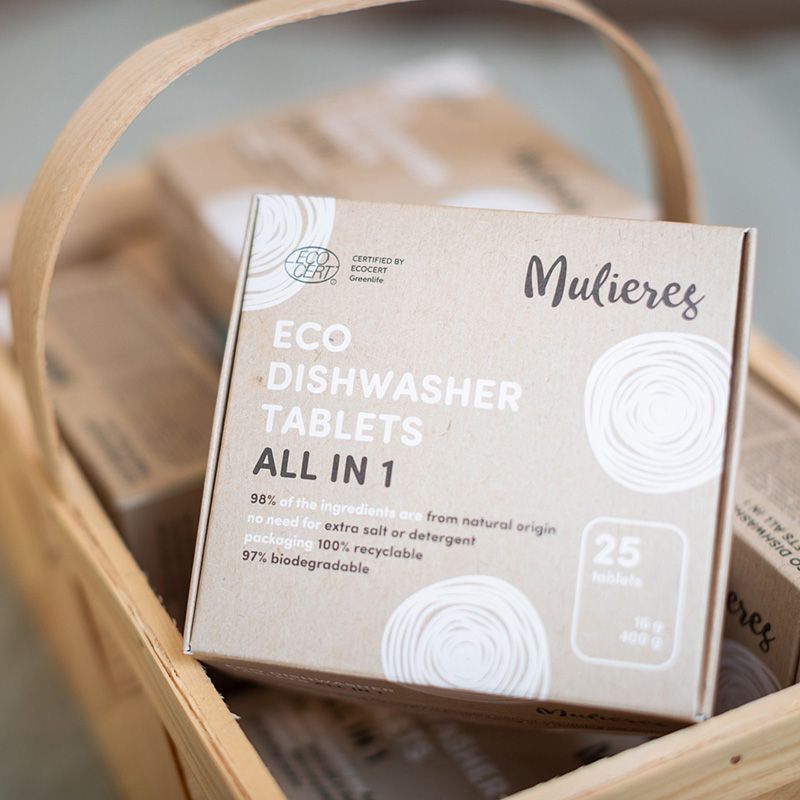 Tablete ecologice pentru masina de spalat vase (25 buc), Mulieres
