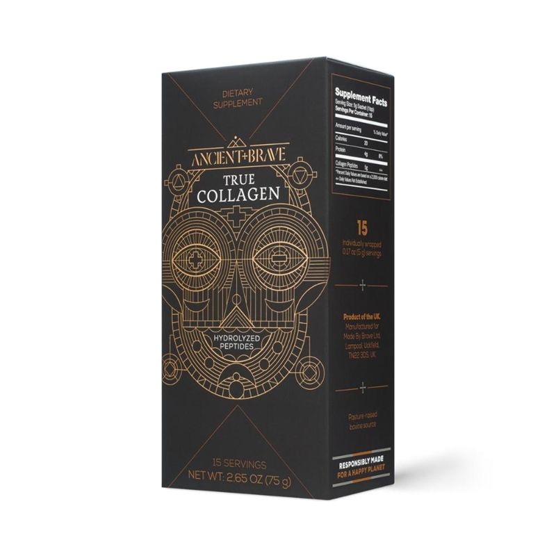 True Collagen powder (15 plicuri x 5 grame), Ancient and Brave