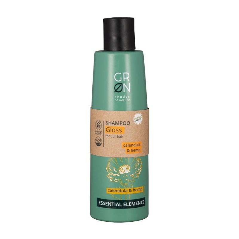 Sampon pentru stralucire Bio Organic Essential Elements cu canepa si galbenele (250ml), GRN Shades of Nature