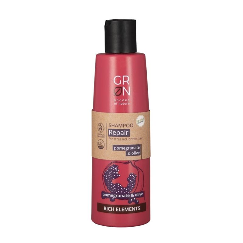 Sampon reparator Bio Organic Rich Elements cu masline si rodie (250ml), GRN Shades of Nature