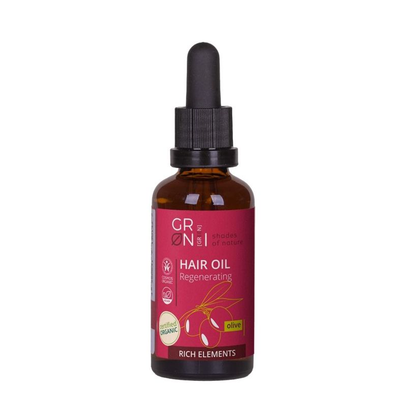 Ulei de par regenerator Bio Organic Rich Elements cu masline (50ml), GRN Shades of Nature
