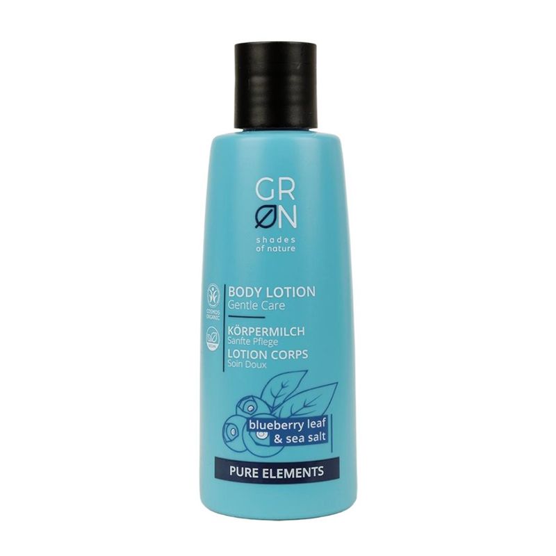 Lotiune de corp sensitive Bio Organica Pure Elements cu sare de mare si frunze de afin (200ml), GRN Shades of Nature