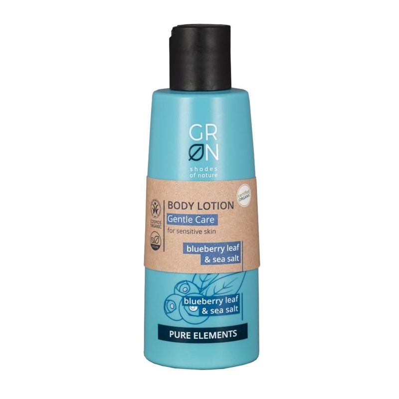 Lotiune de corp sensitive Bio Organica Pure Elements cu sare de mare si frunze de afin (200ml), GRN Shades of Nature