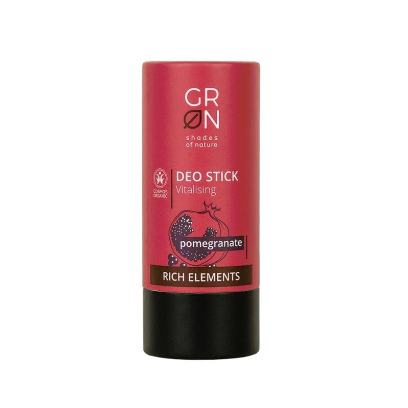 Deo stick revitalizant Bio Organic Rich Elements cu rodie (40 grame), GRN Shades of Nature