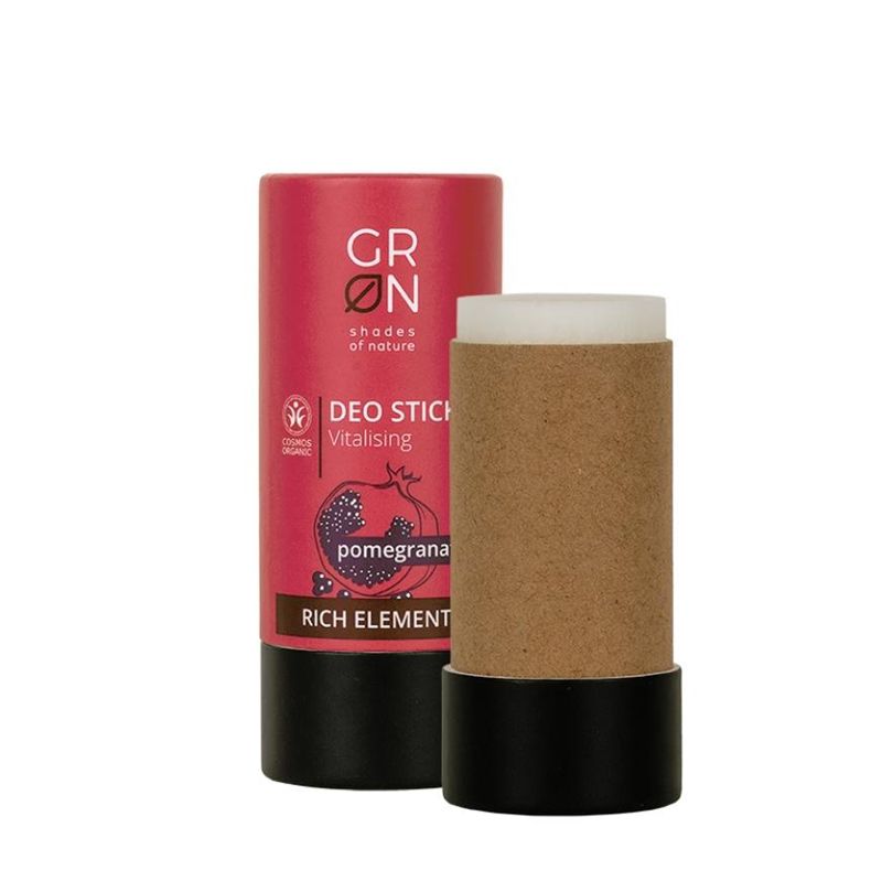 Deo stick revitalizant Bio Organic Rich Elements cu rodie (40 grame), GRN Shades of Nature