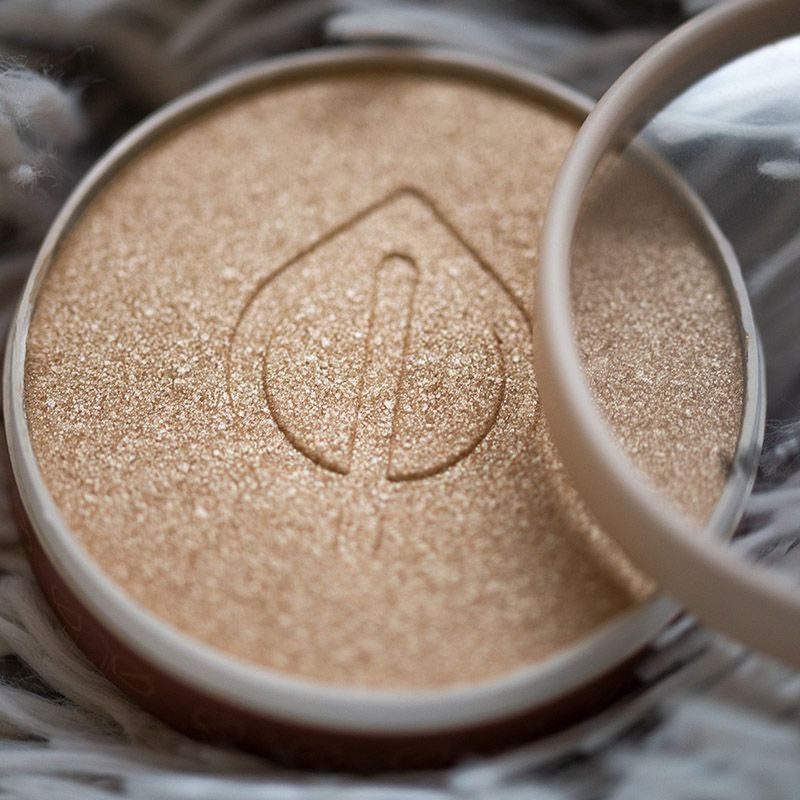 Pudra iluminatoare antioxidanta Bio Organica cu extract de magnolie Colour Cosmetics, Golden Amber (9g), GRN Shades of Nature