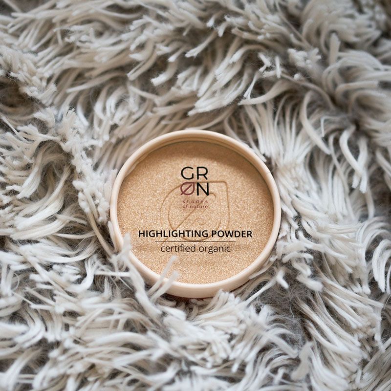 Pudra iluminatoare antioxidanta Bio Organica cu extract de magnolie Colour Cosmetics, Golden Amber (9g), GRN Shades of Nature