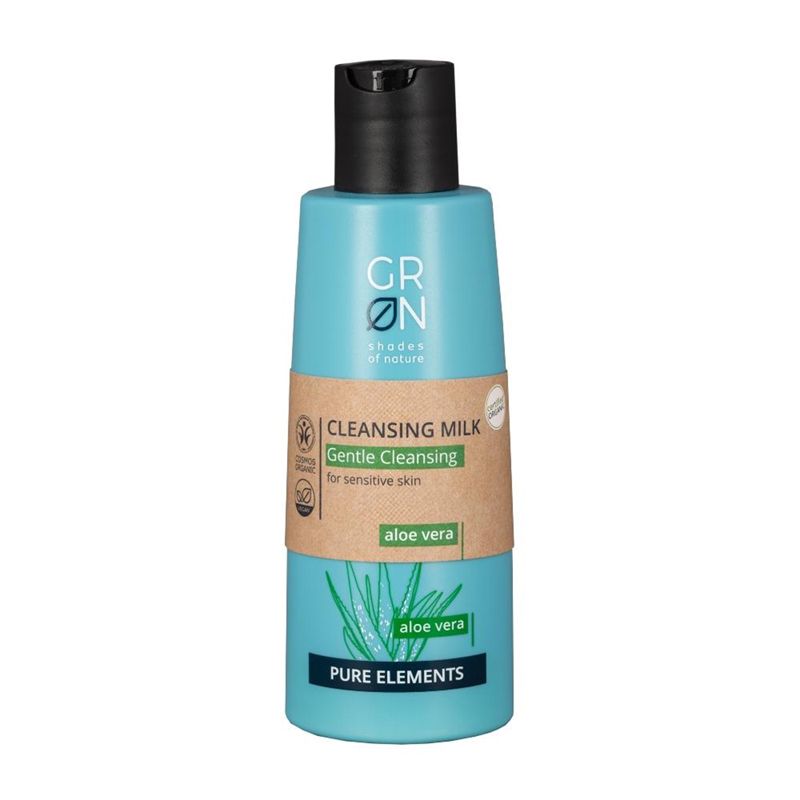 Lapte demachiant sensitive Bio Organic Pure Elements cu aloe vera (200ml), GRN Shades of Nature