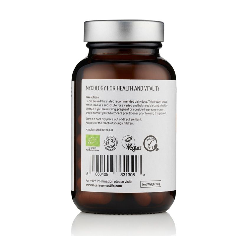 Organic Shiitake 1000 mg Full Spectrum (60 capsule), MushroomsForLife