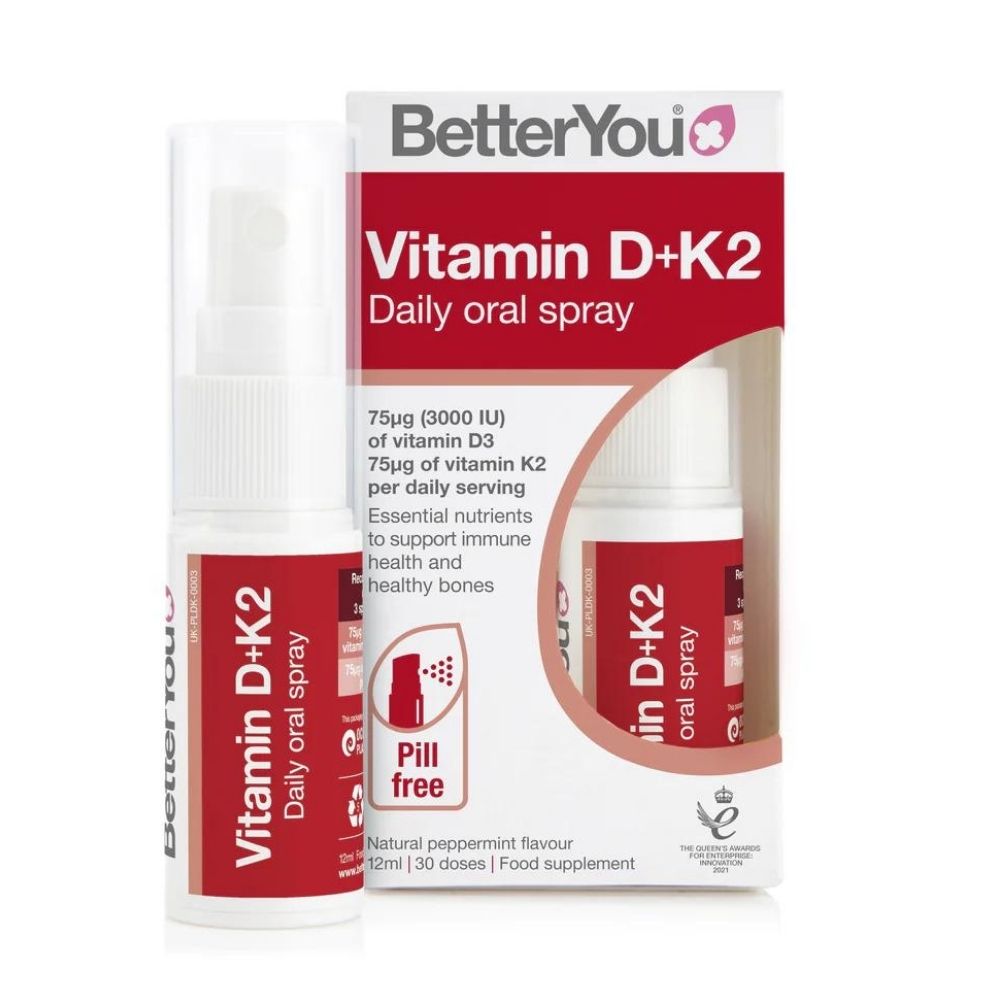 D3000+K2 Oral Spray (12 ml), BetterYou