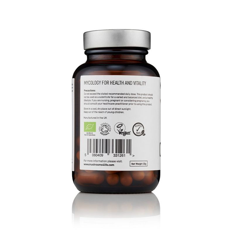 Organic Cordyceps 800 mg Pure Grade Extract (60 capsule), MushroomsForLife