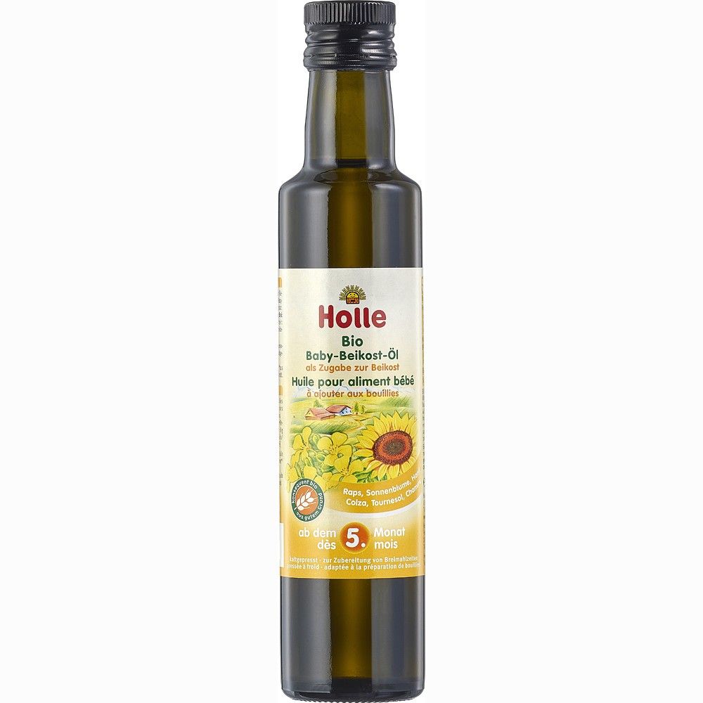 Ulei bio pentru hrana bebelusilor 5 luni 250ml Holle