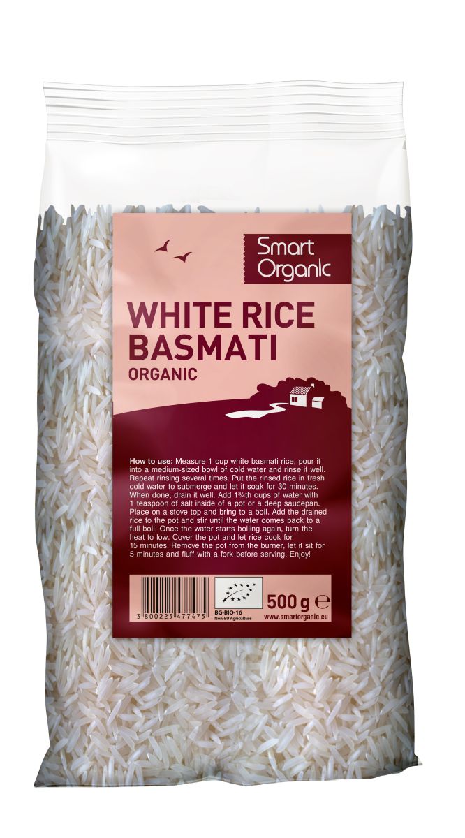 Orez basmati alb eco 500g Smart Organic