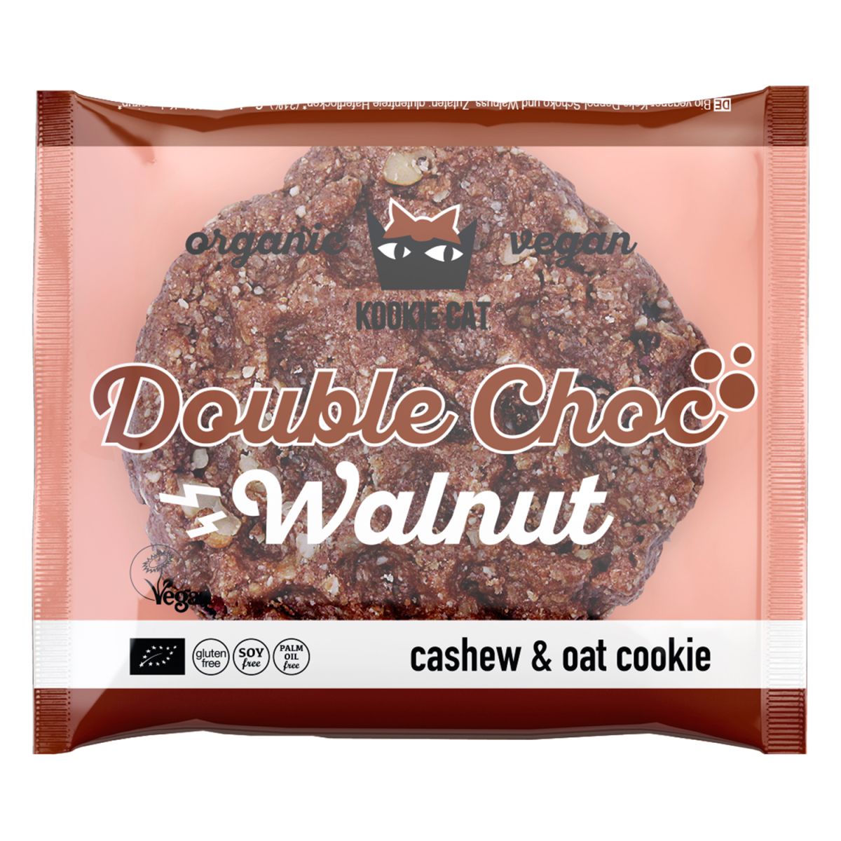 Cookie cu ciocolata si nuci fara gluten eco 50g ,Kookie Cat
