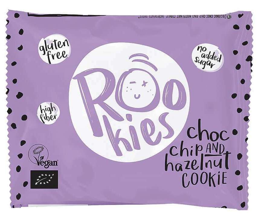 Cookie cu ciocolata si alune BIO 40G,Rookies