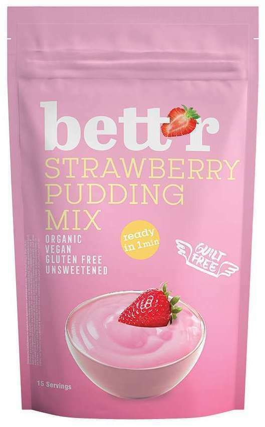 Mix pentru budinca cu capsuni bio 150g Bettr