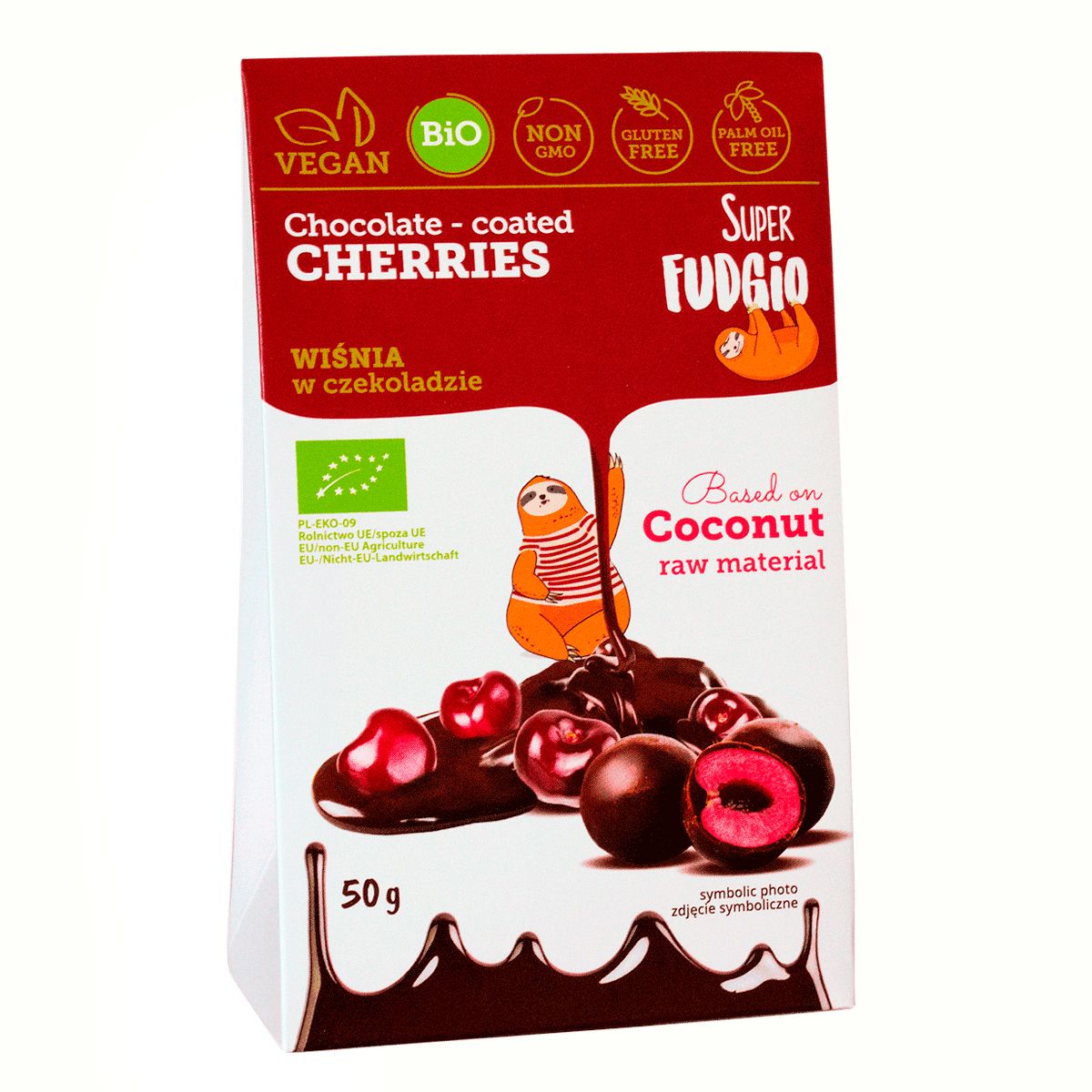 Visine invelite in ciocolata eco 50g Super Fudgio