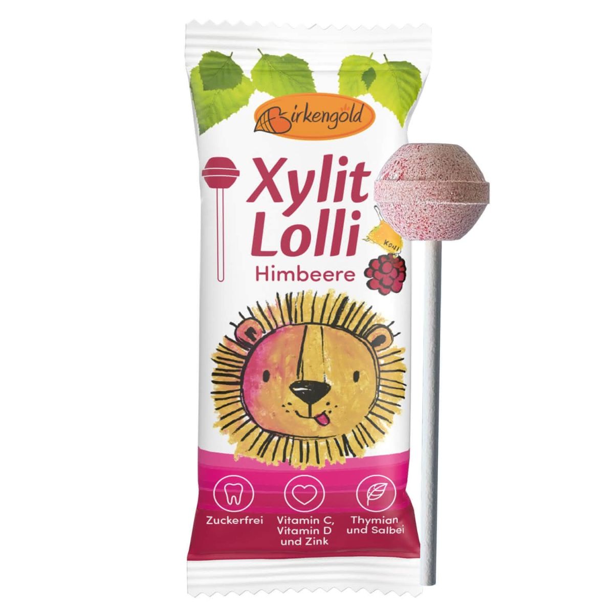 Acadea cu zmeura indulcita cu xylitol , 6g, Birkengold